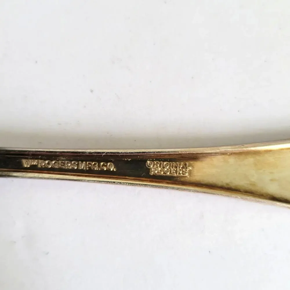 WM Rogers MFG Co Spoon Fork Original Rogers Silver Plate Cottagecore Art Nouveau